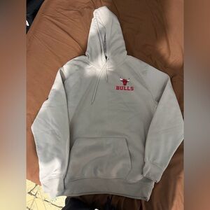 NBA Bulls Light Cream Hoodie